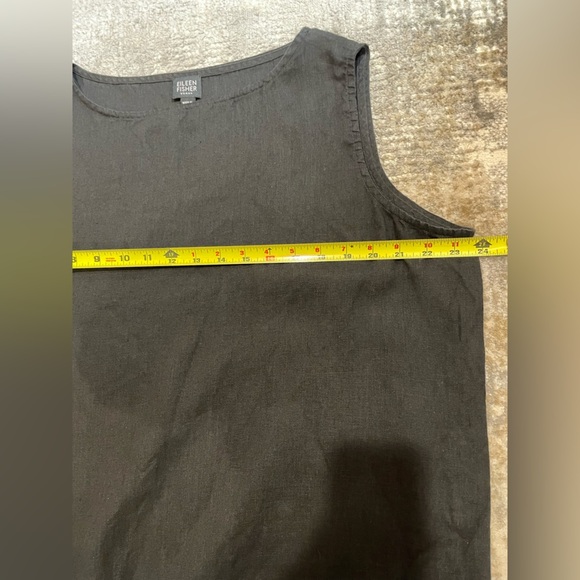 Eileen Fisher 100% Irish Linen Lined Sleeveless Dress
Lagenlook Black Size 1X - Picture 6 of 7